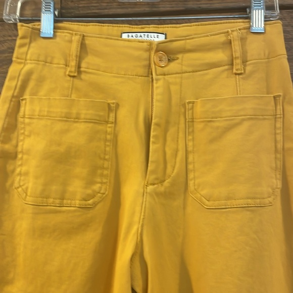 Bagatelle Yellow Wide-Leg Pants - Picture 2 of 5